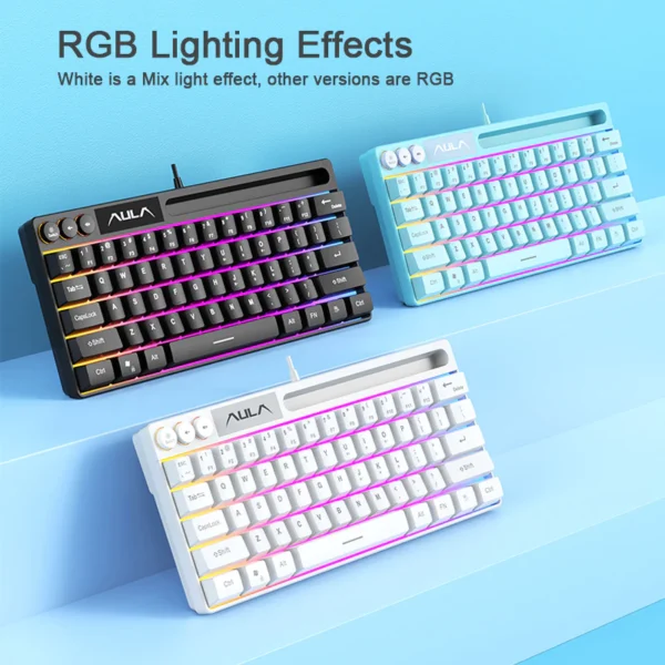 cn-11134207-7qukw-lfz5e0xfcjyg34.webp F3061 61Keys Wired RGB Gaming Keyboard Membrane Keyboard USB Interface to Connect Computer Notebook Mobile Phone Groove